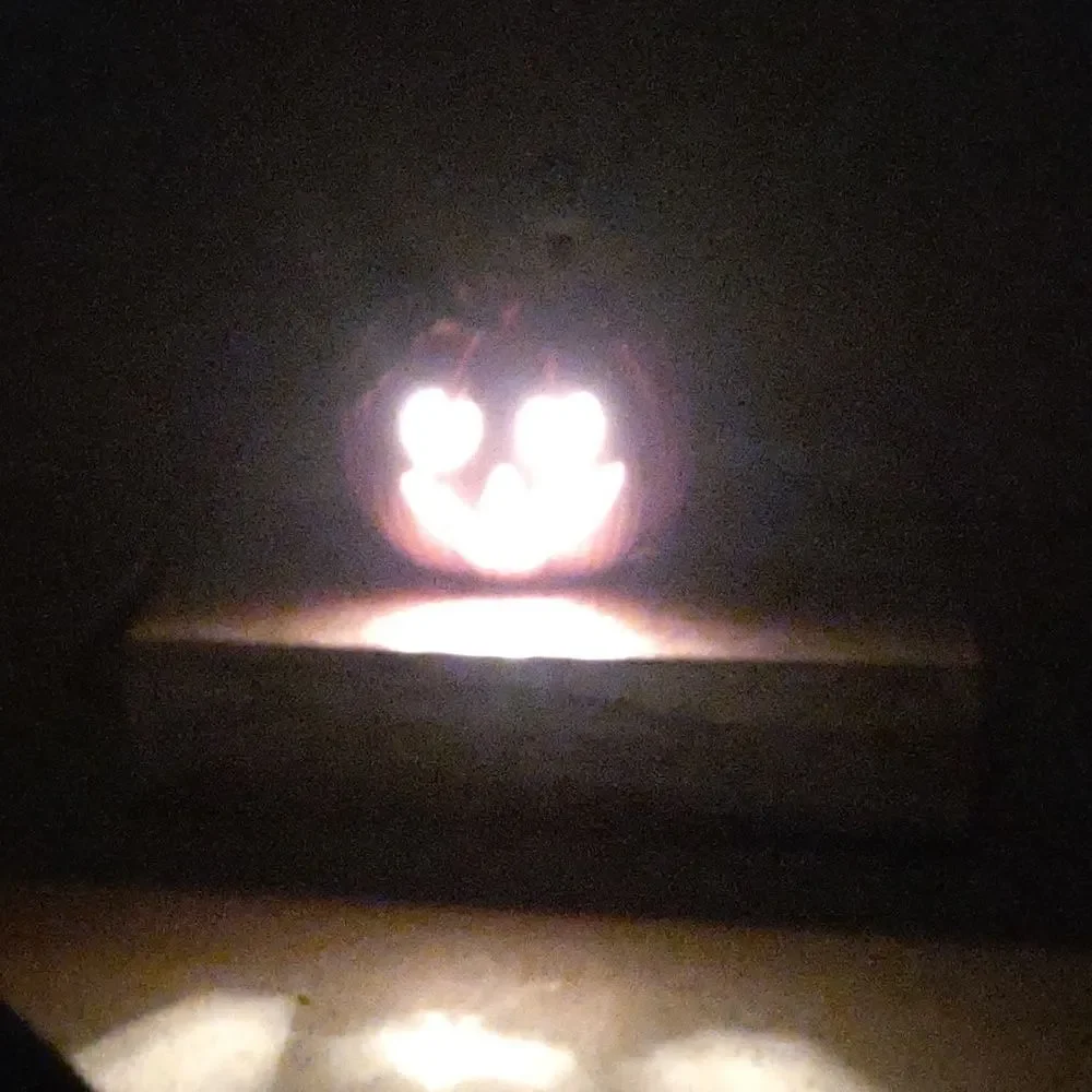 Lighted Halloween Ceramic Pumpkin Ghost Night Light Fun Decor